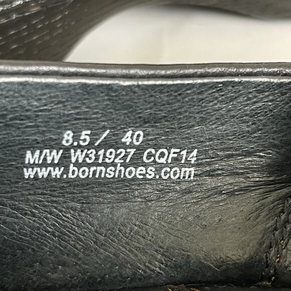 Born Black Leather Slip On Mule Clogs Shoes Women's EU 40 - US 8.5 M/W - Picture 5 of 11